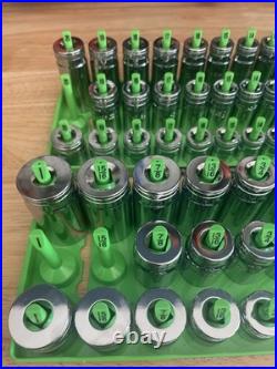 GearWrench 3/8 Metric & SAE Shallow Mid Deep 6 pt Sockets with Hansen Trays