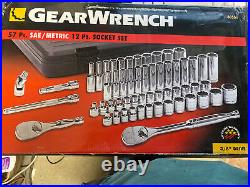 GearWrench, 57pc, Sae/Met, 3/8 drive Socket Set, Part #80551