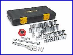 GearWrench 80300P 51pc 1/4 Drive 6pt SAE/Metric Socket Set with120 Tooth Ratchet