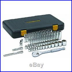 GearWrench 80550P 57 Piece 3/8 Drive 6pt SAE/Metric Socket Set with 120XP Ratchet