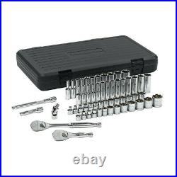 GearWrench 80550 57pc 3/8 Drive 6pt SAE/Metric Socket Set with84 Tooth Ratchet