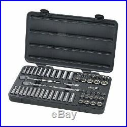 GearWrench 80550 57pc 3/8 Drive 6pt SAE/Metric Socket Set with84 Tooth Ratchets