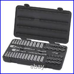 GearWrench 80551 57 Piece 3/8 Dr 12 Pt Standard & Deep SAE/Metric Tool Set