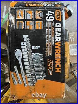 GearWrench 80700P 49 Pc. 1/2 Drive 6-Pt Standard/Deep SAE/Metric Mechanics Set GearWrench 80700P 49 Pc. 1/2 Drive 6-Pt Standard/Deep SAE/Metric Mechanics Set
