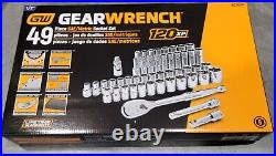 GearWrench 80700P 49 Pc. 1/2 Drive 6-Pt Standard/Deep SAE/Metric Mechanics Set