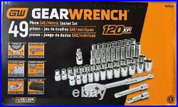 GearWrench 80700P 49 Pc. 1/2 Drive 6-Pt Standard/Deep SAE/Metric Mechanics Set