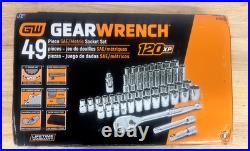 GearWrench 80700P 49 Pc. 1/2 Drive 6-Pt Standard and Deep Socket Set New