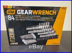 GearWrench 80742 Master SAE/Metric Hex and Torx Bit Socket Set (84 Piece) NEW