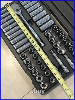GearWrench 81304-G 49 Pc. 1/2 Drive 6-Pt Standard/Deep SAE/Metric Mechanics Set