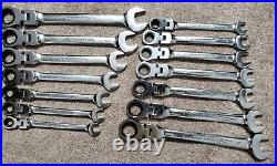 GearWrench 85141 14 pc SAE MetricFlex-Head Ratcheting Wrench Set New GearWrench 85141 14 pc SAE MetricFlex-Head Ratcheting Wrench Set New