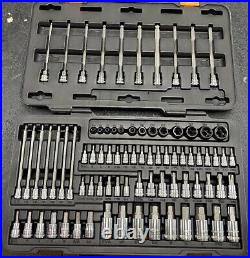 GearWrench 86538 80 Pc. 1/4, 3/8, & 1/2 Drive Hex Torx Socket Set LIKE NEW