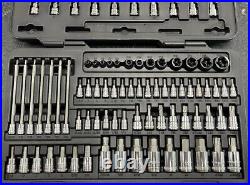 GearWrench 86538 80 Pc. 1/4, 3/8, & 1/2 Drive Hex Torx Socket Set LIKE NEW