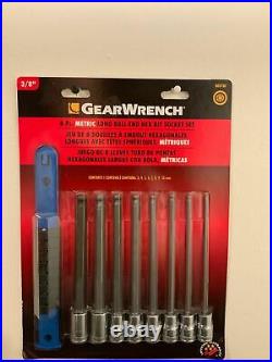 Gear Wrench 80574 80588 80573 Long Ball Torx Metric SAE Bit Hex Key Set 1/4 3/8