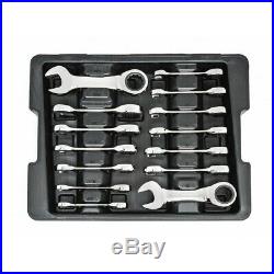 Gearwrench 14pc SAE METRIC Ratcheting Stubby Wrenches Standard Tools Set 85206
