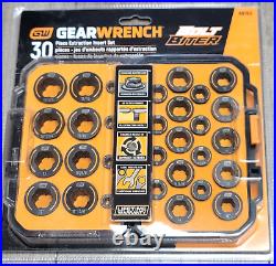 Gearwrench 30pc SAE & Metric Bolt Biter Impact Extractor Insert Set withCase 86193