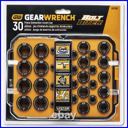 Gearwrench 30pc SAE & Metric Bolt Biter Impact Extractor Insert Set withCase 86193