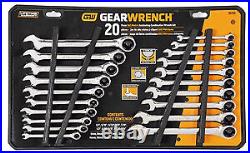 Gearwrench 35720-06 Metric And Sae Ratcheting Combination Wrench Value Pack