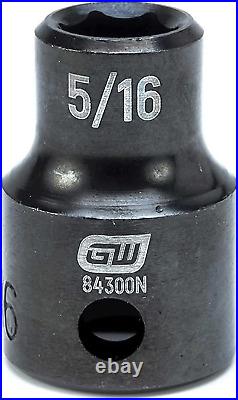 GEARWRENCH 44-Piece Impact Socket Set - 3/8" Drive SAE & Metric 6-Point Sockets | Professional Grade