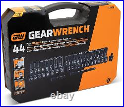Gearwrench 44 Pc 3/8 Drive 6 Point Standard & Deep Impact Sae/Metric Socket Set