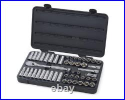Gearwrench 49 Pc 1/2 Drive 6 Pt Socket Set SAE Metric Deep Standard Point 80700