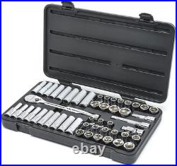 Gearwrench 49 Pc 1/2 Drive 6 Pt Socket Set SAE Metric Deep Standard Point 80700