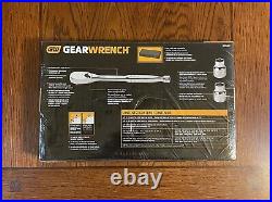 Gearwrench 57-Piece 3/8 Drive 6 Point SAE/Metric Socket Set KDT80550 Brand New