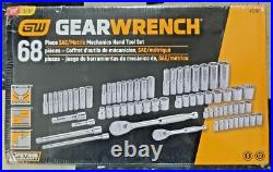 Gearwrench 68pc 1/4 & 3/8dr Socket Wrench Ratchet Set, SAE & Metric 84T #83000 Gearwrench 68pc 1/4 & 3/8dr Socket Wrench Ratchet Set, SAE & Metric 84T #83000