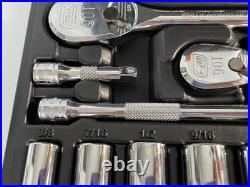 Gearwrench 68pc 1/4 & 3/8dr Socket Wrench Ratchet Set, SAE & Metric 84T #83000