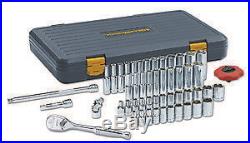Gearwrench 80300P 51-Pc 1/4 Drive Sae/Metric 6 Pt Standard & Deep Socket Set