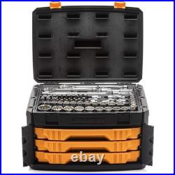 Gearwrench 80972 Mechanics Tool Set, 12 Point SAE/Metric, 243 Piece