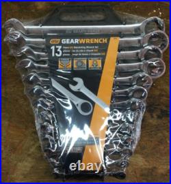 Gearwrench KDT9312 13-PC 72-Tooth 12 Point Ratcheting Combination Sae Wrench Set