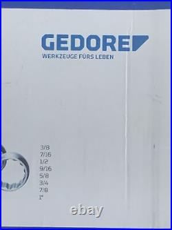 Gedore (7-08 A) Combination Spanner Set 3/8-1 8 Pieces Germany
