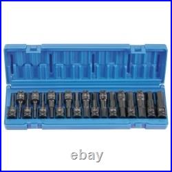 Grey Pneumatic 1598HC 18 Pc. 1/2 In. Drive Sae/Metric Standard Hex Driver Set Grey Pneumatic 1598HC 18 Pc. 1/2 In. Drive Sae/Metric Standard Hex Driver Set
