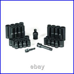 Grey Pneumatic 1643RD 43-Piece 3/8 in Drive 12-Point Standard/Deep SAE/Metric Grey Pneumatic 1643RD 43-Piece 3/8 in Drive 12-Point Standard/Deep SAE/Metric