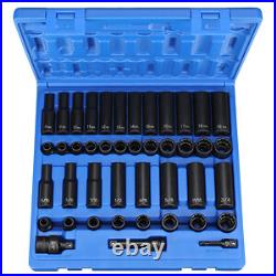 Grey Pneumatic 1643Rd 12 Point 3/8 Drive 43 Piece Standard/Deep Sae/Metric Set