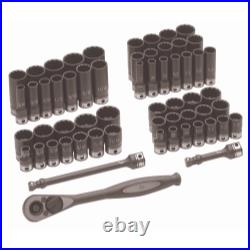 Grey Pneumatic 81259CRD 59 Piece 3/8 In. Drive 12 Point Sae/Metric Standard And Grey Pneumatic 81259CRD 59 Piece 3/8 In. Drive 12 Point Sae/Metric Standard And
