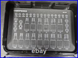 Grip Edge MH38S 38 Pc Master RPT Hex Bit Allen Socket Set Metric & SAE GRIPEDGE