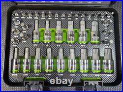 Grip Edge MH38S 38 Pc Master RPT Hex Bit Allen Socket Set Metric & SAE GRIPEDGE