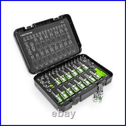 Gripedge 38 Pc Master RPT Hex Bit Allen Socket Set Metric & SAE MH38S Sealed New