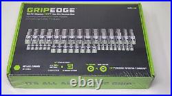 Gripedge 38 Pc Master RPT Hex Bit Allen Socket Set Metric & SAE MH38S Sealed New