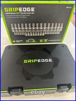 Gripedge MH38S 38 Piece Master RPT Hex Bit Allen Socket Set Metric & SAE