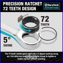 High-Quality Chrome Vanadium Ratcheting Wrench Set, 22-Piece