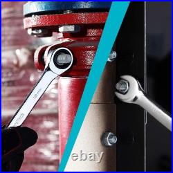 High-Quality Chrome Vanadium Ratcheting Wrench Set, 22-Piece