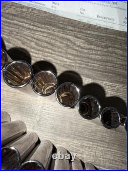 Huge 19pc Sears Craftsman USA Nos 12pt Deep Socket Set Metric Sae 3/8 Drive