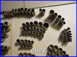 Huge Lot of 240 Craftsman Sockets 1/4 3/8 1/2 Standard Metric 6 PT 8PT 12 PT USA