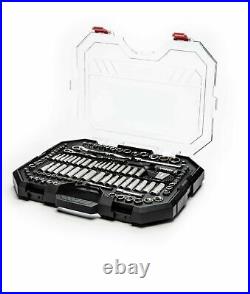 Husky 135 Piece Mechanics Tool Set 1/4 in & 3/8 in Drive SAE & MM H135CLMTS