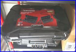 Husky 1/2 Drive SAE/Metric 6-Point Impact Socket Set 64-Piece Complete Kit