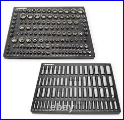 Husky 200 Piece 1/4 in. 3/8 in. & 1/2 in. Drive Socket Set in EVA Foam Tray