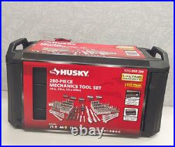 Husky 280pc Mechanics Tool Set 1/4 3/8 1/2 Drive SAE/Metric Hard Case