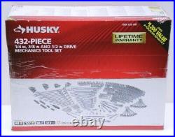 Husky 432 Piece 1/4 3/8 And 1/2 Drive Mechanics Tool Set 1000 029 981 NEW
